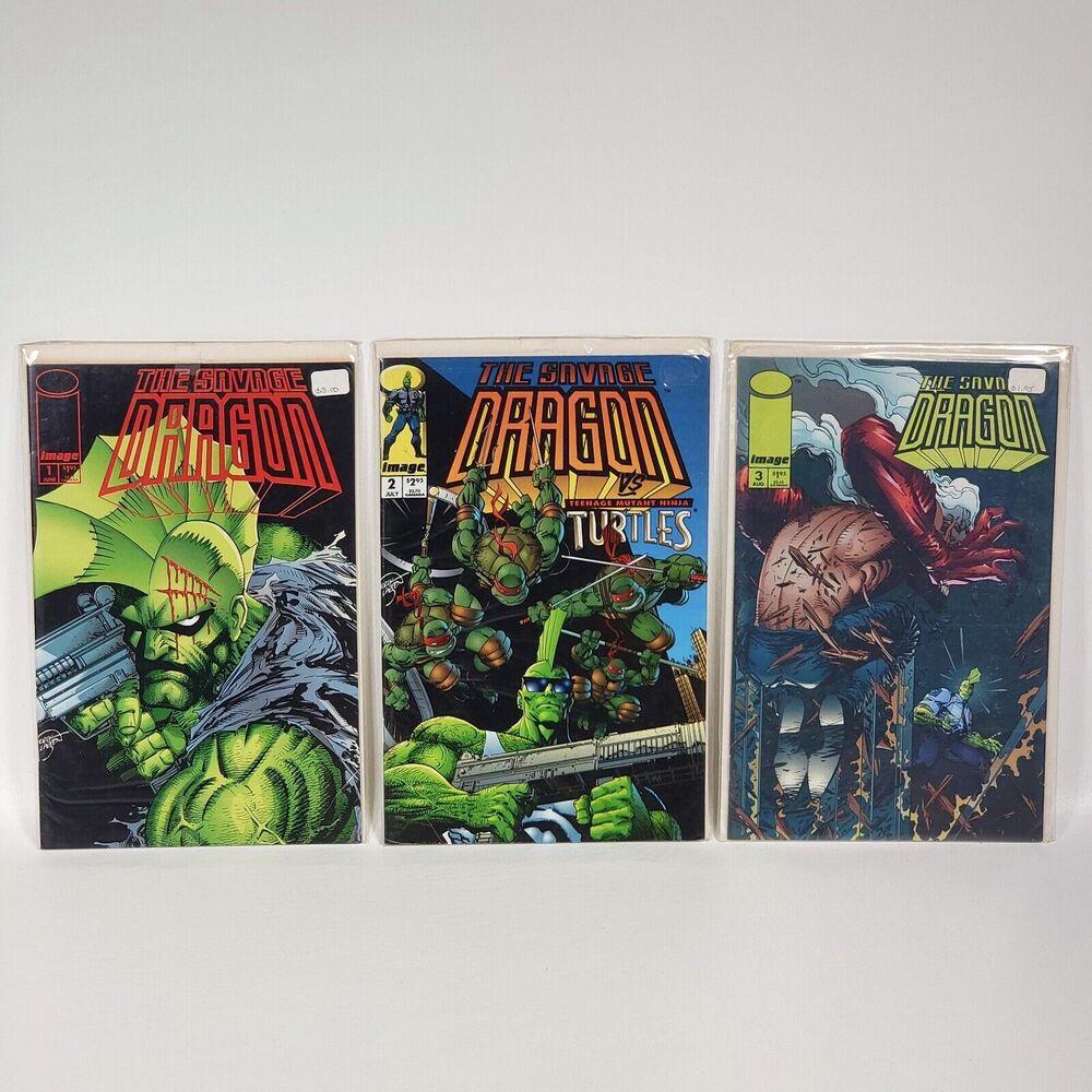 3 Book Lot The Savage Dragon 1, 2, 3 Erik Larsen Cover | VG+ B&B Image Comics 93